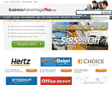 Tablet Screenshot of businessadvantageplus.com